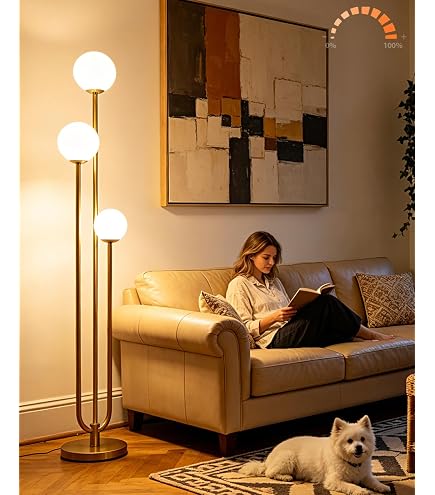 Ikea Simrishamn Floor lamp with LED Bulb Chrome Plated Opal Glass